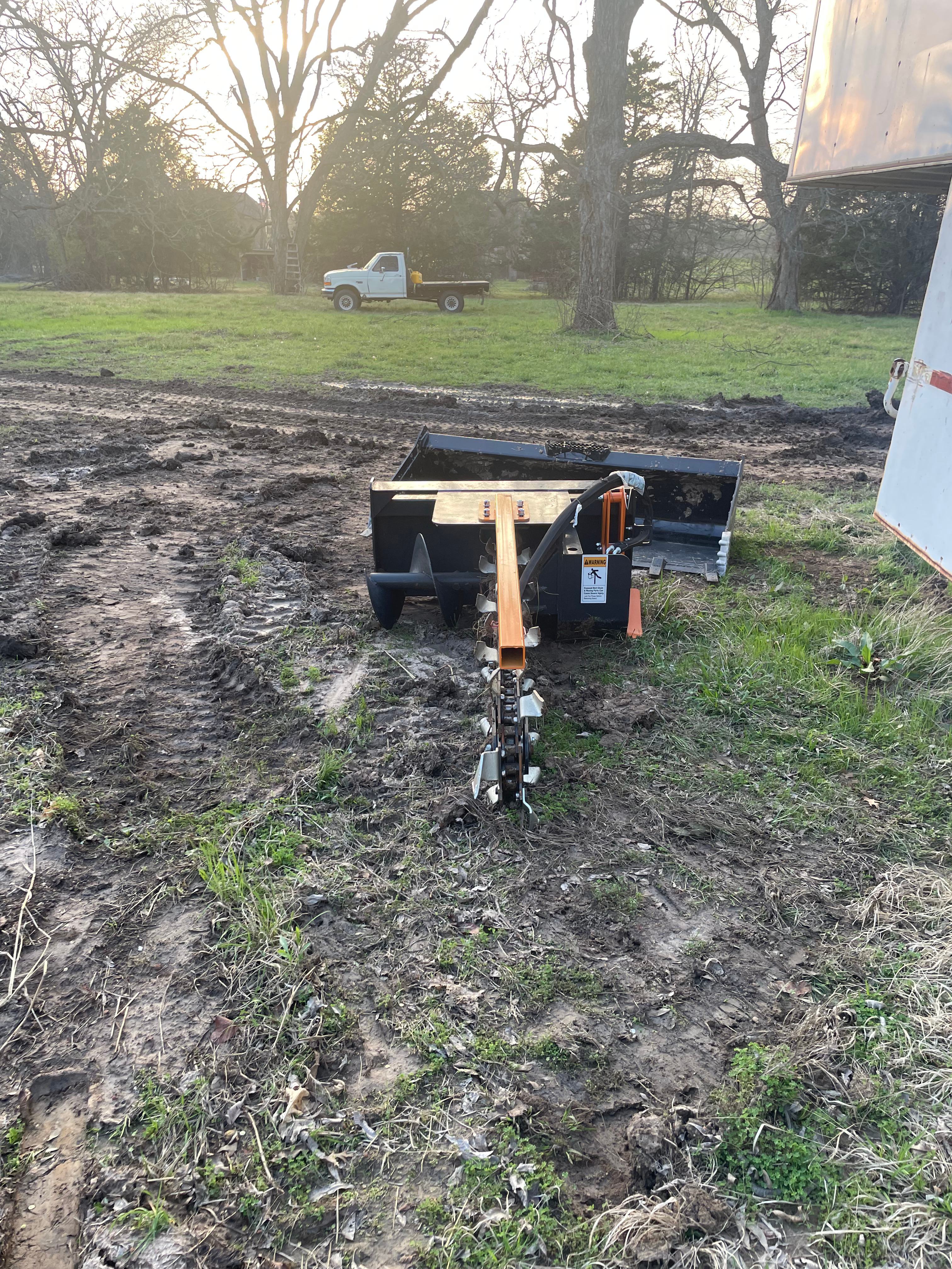 Trencher Tiller Attachment